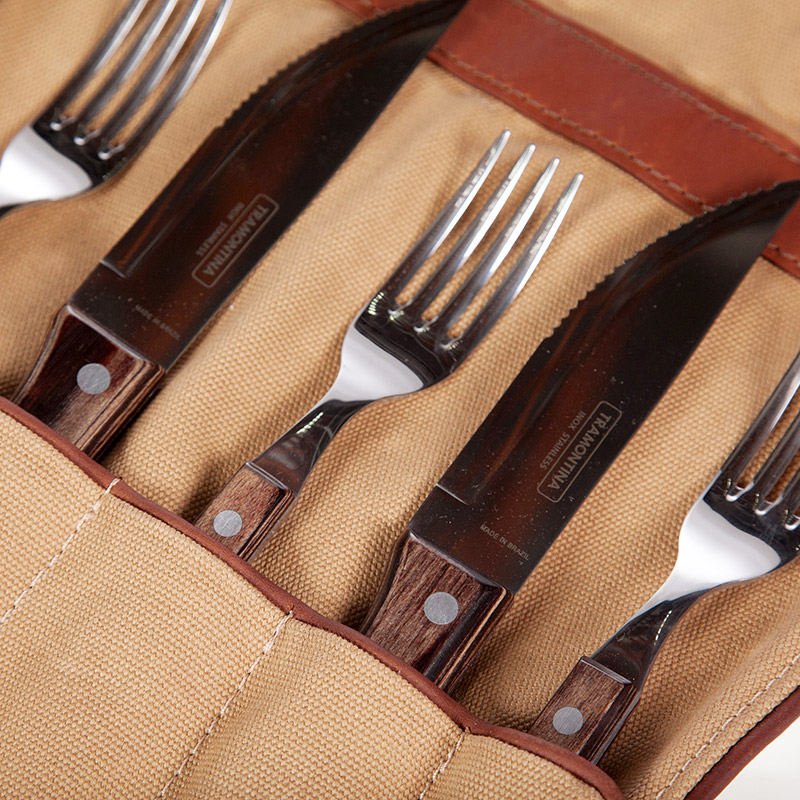 MR_Knife-Roll---Steak-Knife-+-Fork_Sand-+-Walnut-Handles_7